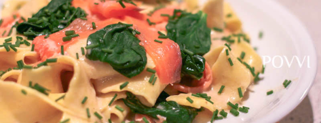 Corn papardelle with spinach IMG 6847 1