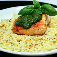 Salmon with pasta en salsa verde IMG 7156 1