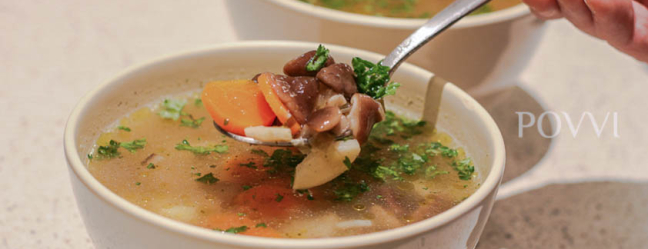 Honey mushroom soup IMG 45381