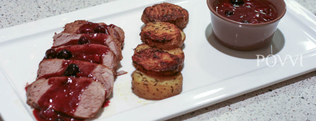 Varkenshaasje met bosbessen IMG 8155