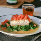 Cod with spinach IMG 0912 1
