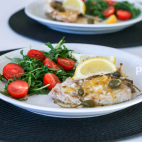 Swordfish steak with capers IMG 1120 1