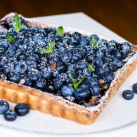 Čučoriedkové clafoutis v torte IMG 3038 2
