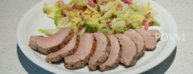 Varkenshaas met savooie koolsalade DSC00526