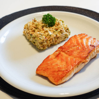 Salmon met savoy cabbage salad DSC06004
