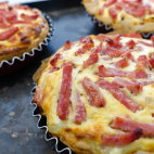 Miniquiche met ham en sjalot DSC08586