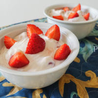 Vanilla Suisse with strawberries DSC08717 1