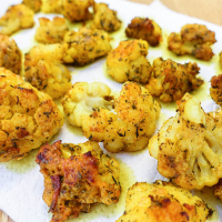 Roasted cauliflower in Parmesan cheese DSC09061