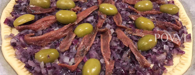 Taart van rode ui en ansjovis DSC01009 1