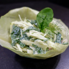 Fennel salad with spinach and white cabbage DSC01167