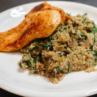 Mushroom Cauliflower Rice Skillet DSC03319