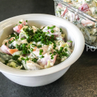 Cottage cheese salad with salmon IMG 7525